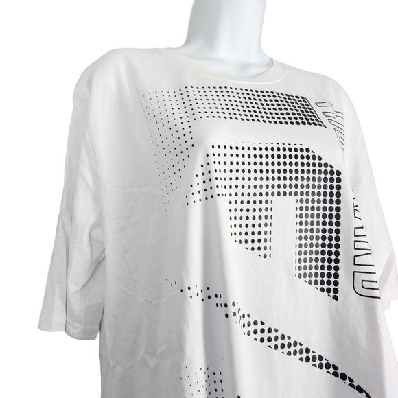 LF the Brand Oversized White Logo Tee M - Picture 3 of 8